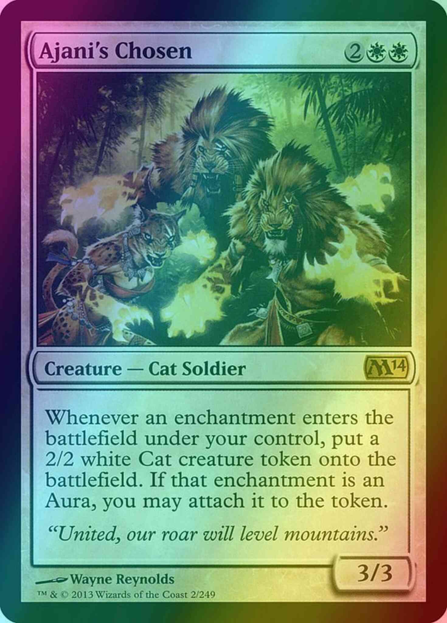 Ajani's Chosen [Magic 2014] [Foil]