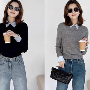 Blair Statement Tops with Attached Sweater