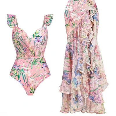 Hubo Spritzer Swimsuit with Ruffled Skirt