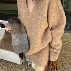 Bosco Winter Coord Set - Set of Sweater and Skirt
