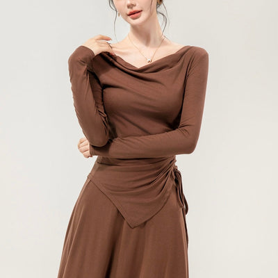 Mia Drawstring Coord Set - Set of Top and Skirt
