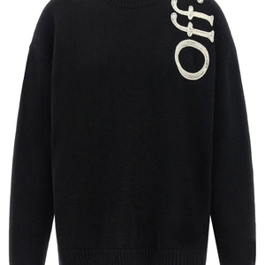 Off White Vertical Bookish Sweater