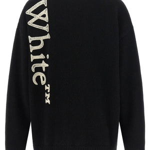 Off White Vertical Bookish Sweater