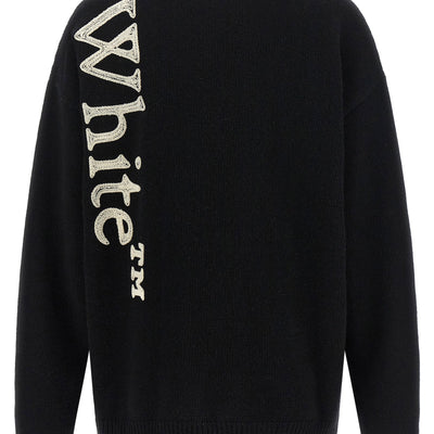 Off White Vertical Bookish Sweater