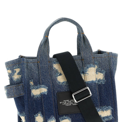 Marc Jacobs The Rip And Repair Denim Small Tote Shopping Bag