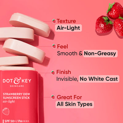 Strawberry Dew Sunscreen Stick SPF 50+ PA++++