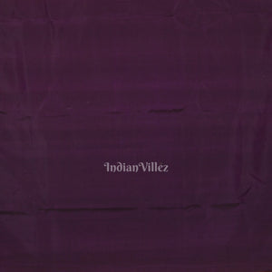 Yellow Violet Ramayan Hand-Painted Pattachitra Saree