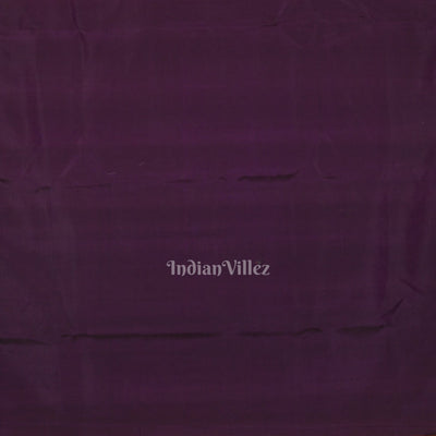 Yellow Violet Ramayan Hand-Painted Pattachitra Saree