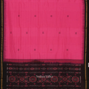 Rani Pink Maniabandha Cotton Saree