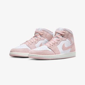 Jordan | AIR JORDAN 1 MID SE  { WHITE/LEGEND PINK-SAIL