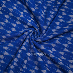 Blue Sambalpuri Odisha Ikat Cotton Fabric