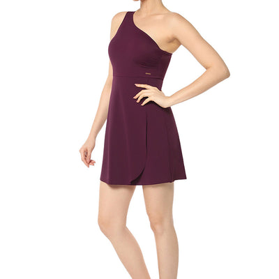 One Shoulder Swim Dress  - Chockeberry
