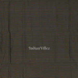 Black Stripped Bomkai Sambalpuri Ikat Tissue Saree