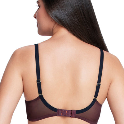 Lace Embrace Solid Padded wired Bra - Fig