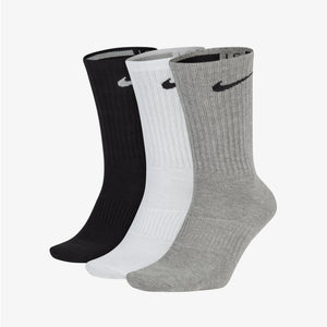 NIKE | PERFORMANCE LIGHTWEIGHT TRAINING CREW SOCKS (3 PAIRS) { MULTI-COLOR