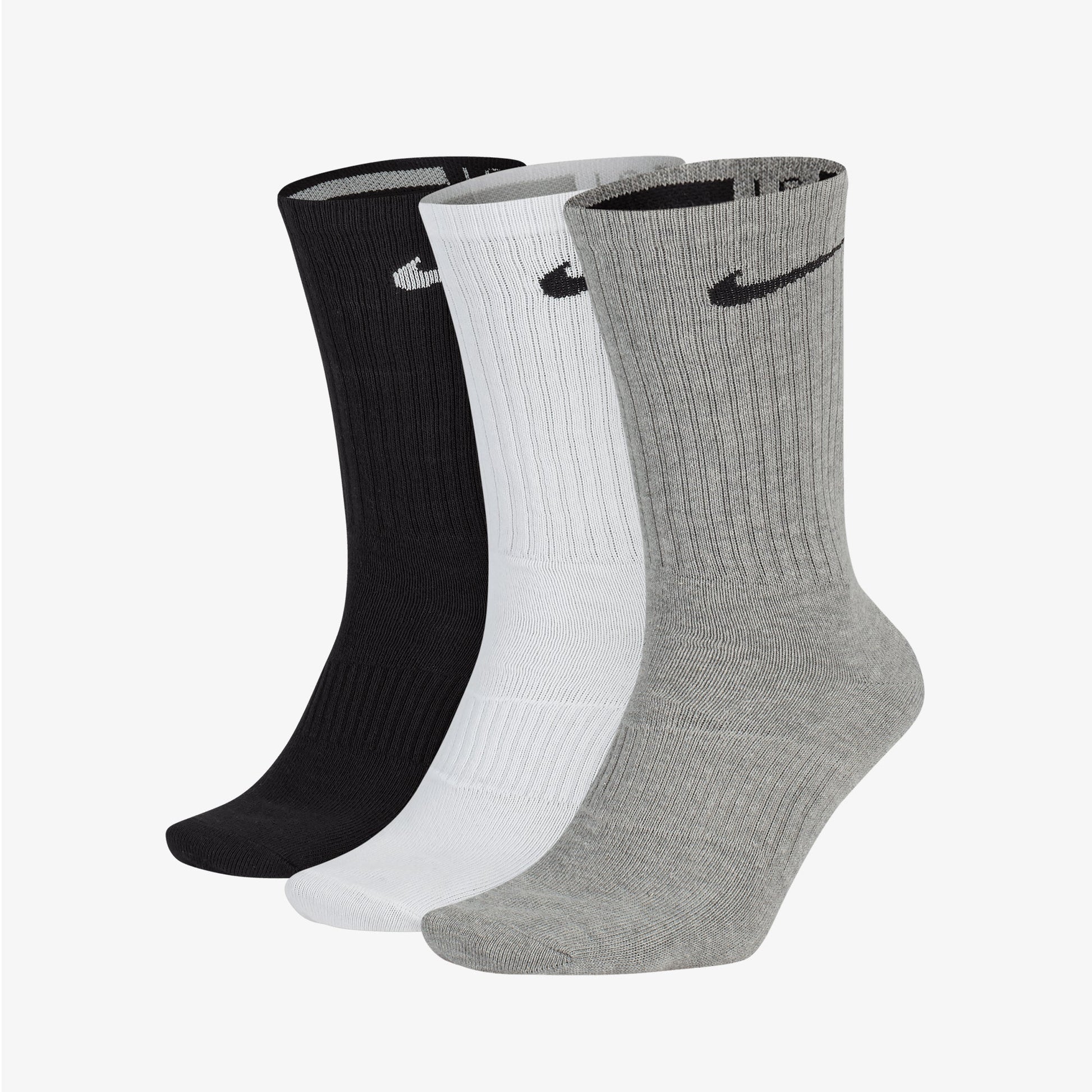 NIKE | PERFORMANCE LIGHTWEIGHT TRAINING CREW SOCKS (3 PAIRS) { MULTI-COLOR