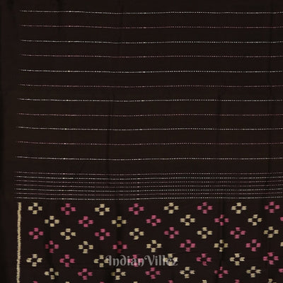 Black Jhoti Theme Contemporary Handloom Silk Saree