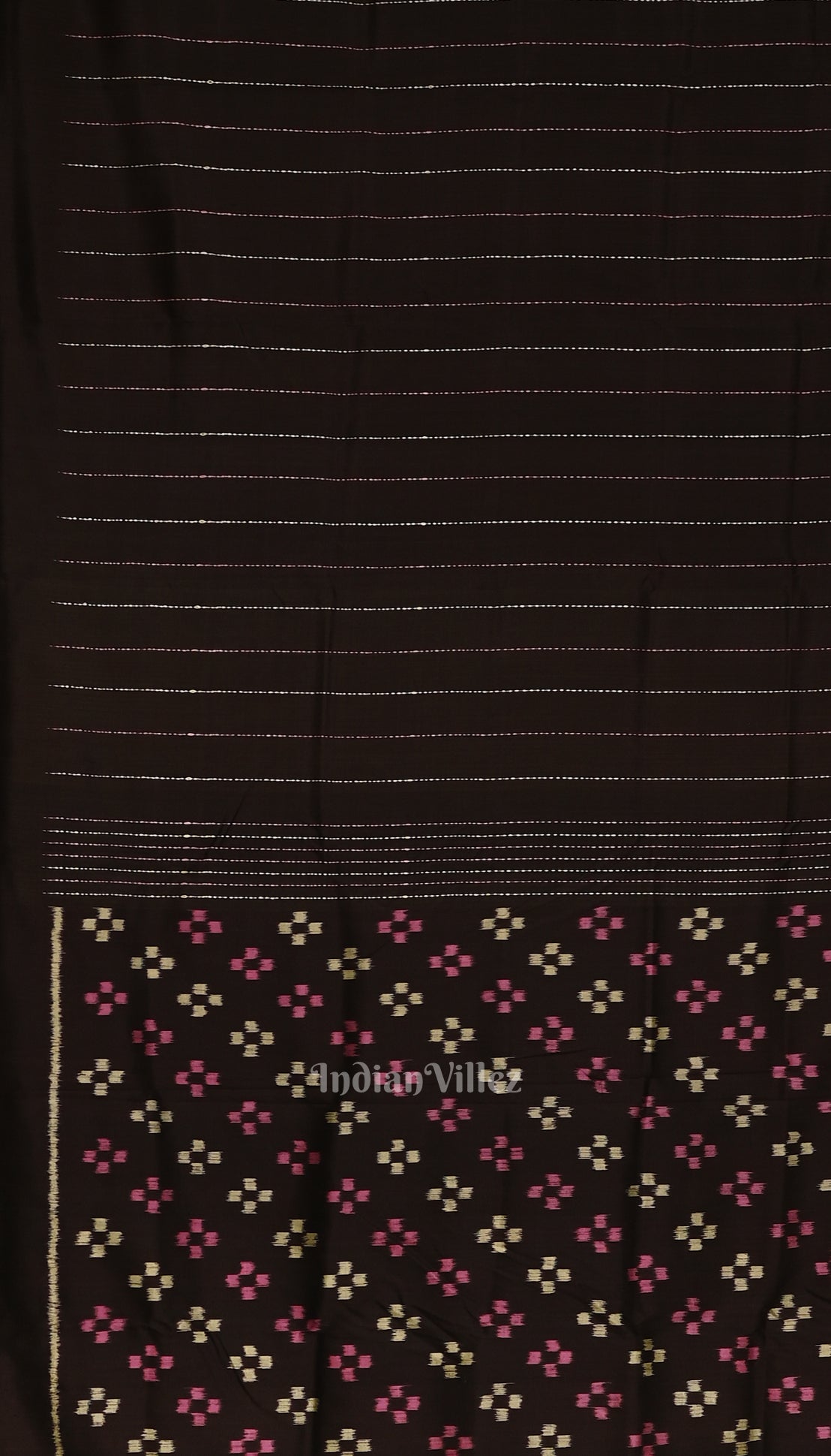 Black Jhoti Theme Contemporary Handloom Silk Saree