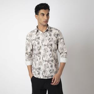 Printed Linen Shirt