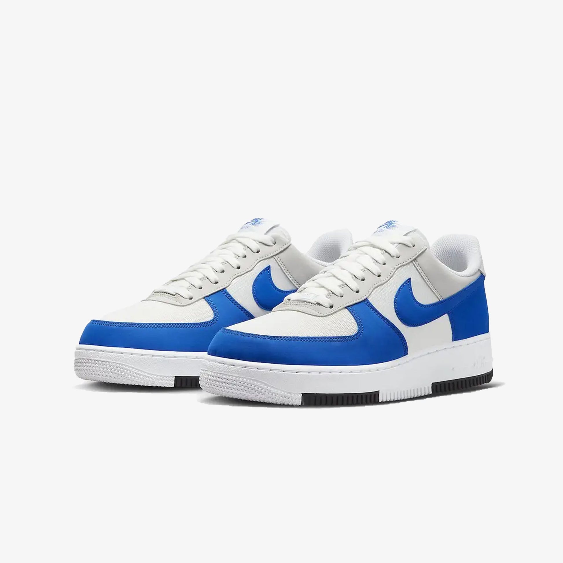Nike | AIR FORCE 1 '07 LV8 { SUMMIT WHITE/GAME ROYAL-NEUTRAL GREY