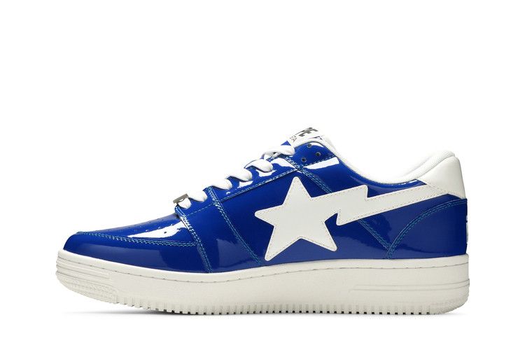 A Bathing Ape Bape Sta Low Patent Blue