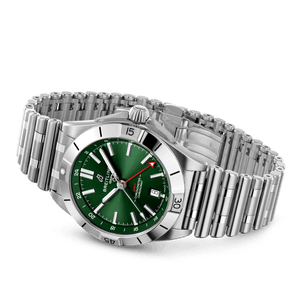 Breitling Chronomat Automatic GMT Green Dial Men 40mm