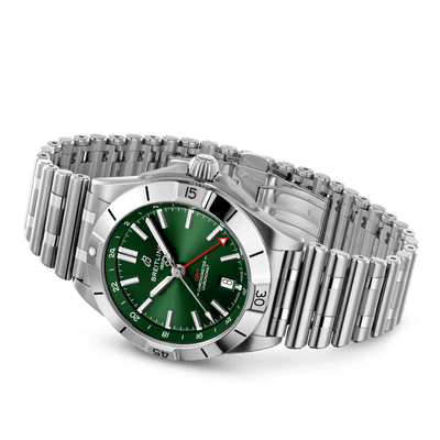 Breitling Chronomat Automatic GMT Green Dial Men 40mm
