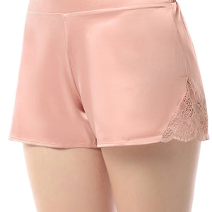Eternal Bliss Satin Shorts - Mellow Rose