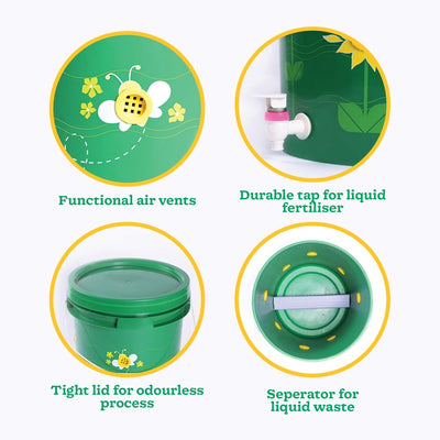 Home Compost Bin Kit - 20 Liter