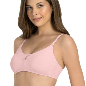All Day Pretty Non-padded Non-wired Support Bra - Crystal Rose