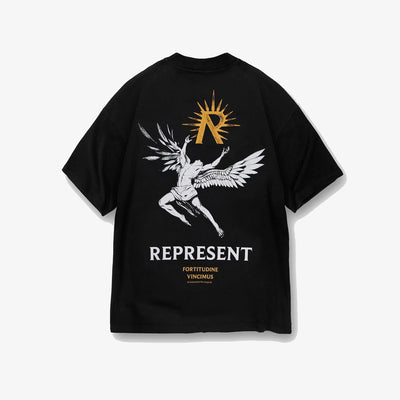 Represent | ICARUS T-SHIRT  { JET BLACK