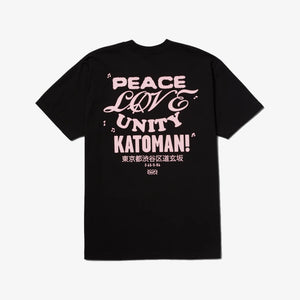 HUF | BEAT CAFE T-SHIRT  { BLACK