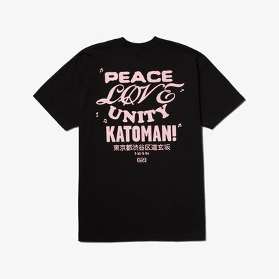 HUF | BEAT CAFE T-SHIRT  { BLACK