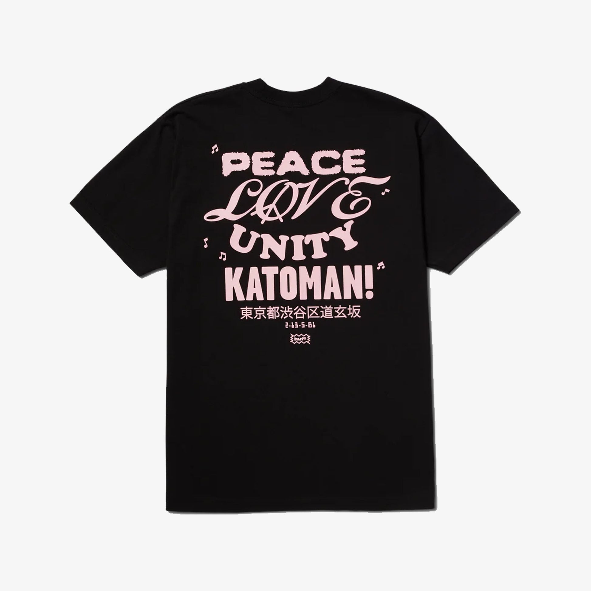 HUF | BEAT CAFE T-SHIRT  { BLACK