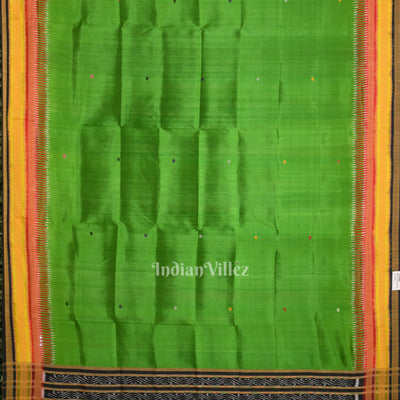 Green Kathiphera Pure Silk Dupatta