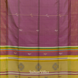 Pink With Multicolor Design Pure Bishnupuri Silk Saree