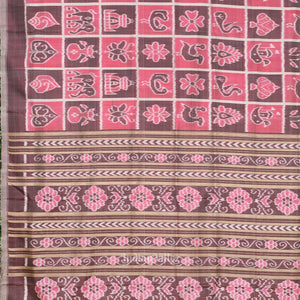 Pink Nabakothi Odisha Ikat Contemporary Designer Saree