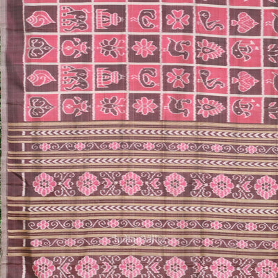 Pink Nabakothi Odisha Ikat Contemporary Designer Saree
