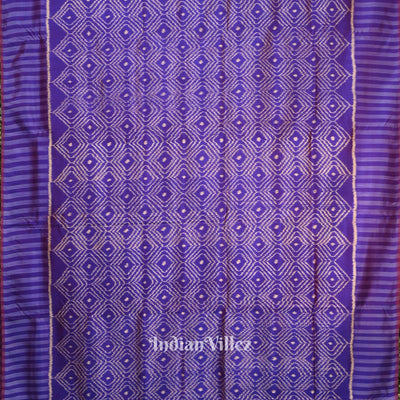 Blue Contemporary Odisha Handloom Silk Saree