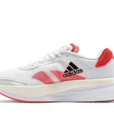 adidas Adizero Boston 10 White Black Solar Red