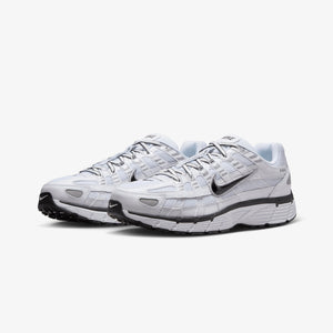NIKE | P-6000 { WHITE/BLACK-METALLIC SILVER-BLACK