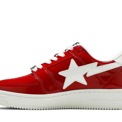 A Bathing Ape Bape Sta Low Patent Red