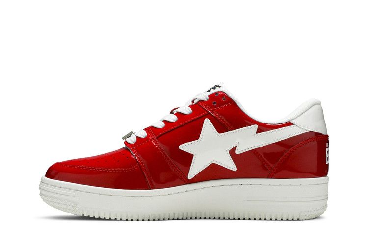 A Bathing Ape Bape Sta Low Patent Red