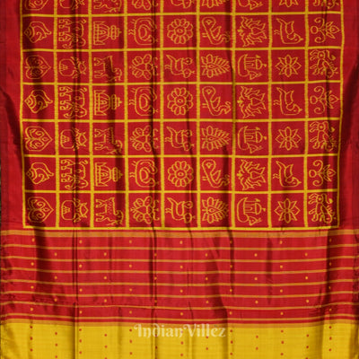 Maroon Nabakothi Contemporary Designer Silk Saree