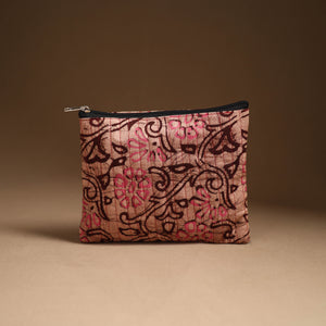 Brown - Handmade Cotton Utility Pouch Set 01