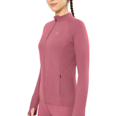 Energize Performance Full Sleeve Active Jacket - Heather Rose