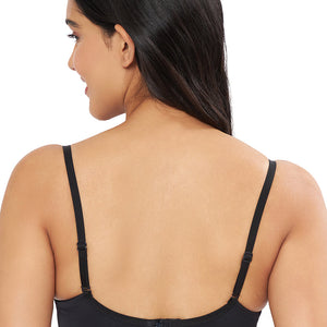 Elegant Dream Padded Wired T-shirt Bra - Black