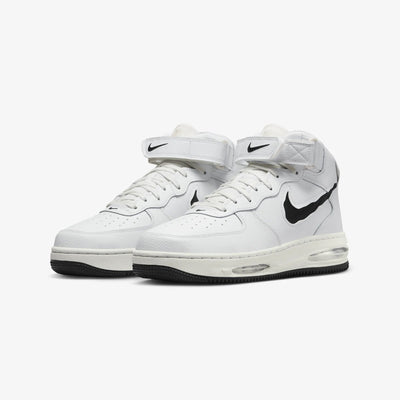 Nike | AIR FORCE 1 MID EVO  { SUMMIT WHITE/BLACK-SAIL