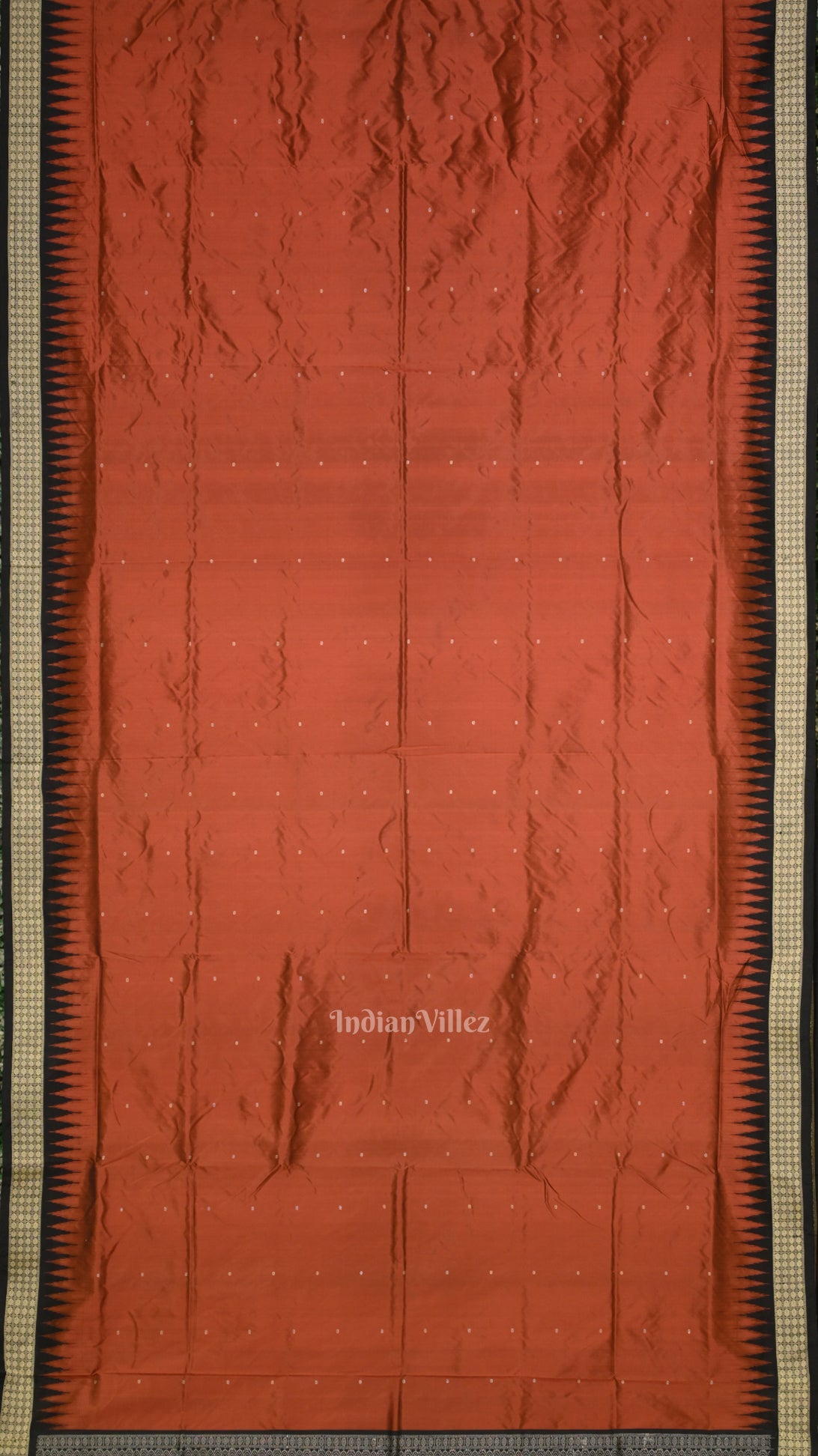 Coffee Black Buti Bomkai Sambalpuri Silk Saree