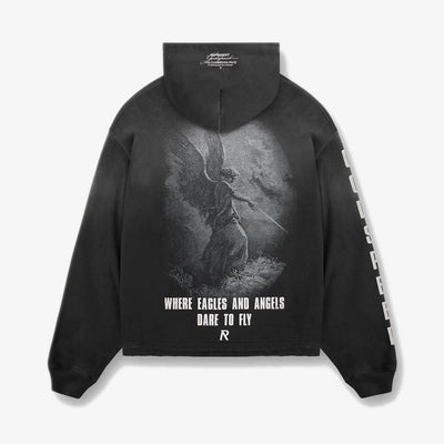 Represent | GODSPEED HOODIE { AGED BLACK
